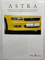 Folder Opel Astra (sportieve) accessoires 1996, Ophalen of Verzenden, Zo goed als nieuw, Opel