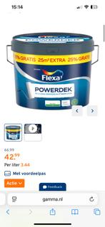 Flexa Powerdek white verf 9010 RAL, Ophalen, Gebruikt, Blauw, Verf