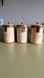 Antieke Voorraadbussen Thee, Suiker, Koffie - 1920, Huis en Inrichting, Keuken | Keukenbenodigdheden, Ophalen of Verzenden, Gebruikt