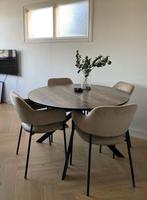 Set van 4 beige eetkamerstoelen, Huis en Inrichting, Stoelen, Ophalen, Overige kleuren, Modern/scandinavisch, Zo goed als nieuw