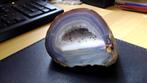 Blauwe Agaat geode, Verzamelen, Mineralen en Fossielen, Ophalen of Verzenden, Mineraal