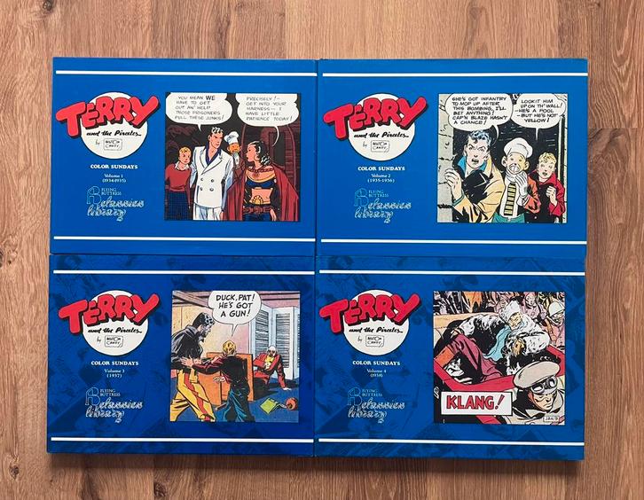 Terry and the Pirates, 12 hardcovers in kleur, Caniff, Boeken, Stripboeken, Zo goed als nieuw, Meerdere stripboeken, Ophalen of Verzenden