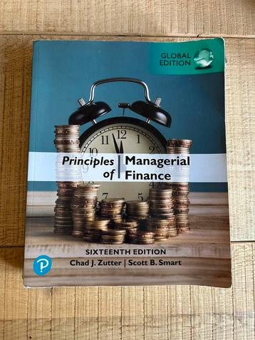 Principles of Managerial Finance 16e editie beschikbaar voor biedingen
