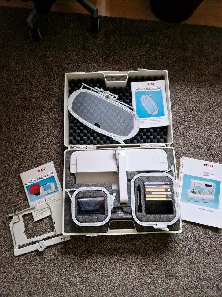 Pfaff Borduurapparaat 7570 - Compleet!, Hobby en Vrije tijd, Naaimachines en Toebehoren, Gebruikt, Toebehoren, Pfaff, Ophalen