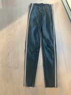 Mac broek sky leer zwart Mt 34, Kleding | Dames, Lang, Maat 34 (XS) of kleiner, Ophalen of Verzenden, Zo goed als nieuw