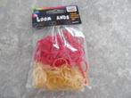 NIEUW 200 rood/oranje glitter loom bandjes 5zakjes voor10,00, Ophalen of Verzenden, Nieuw, Knutselen