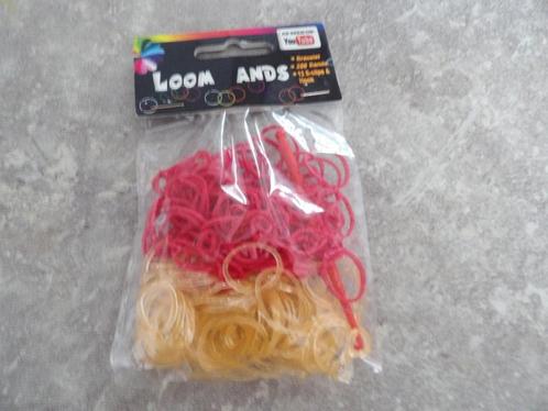 NIEUW 200 rood/oranje glitter loom bandjes 5zakjes voor10,00, Kinderen en Baby's, Speelgoed | Educatief en Creatief, Nieuw, Knutselen