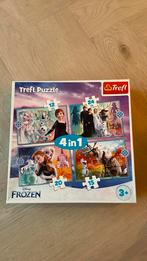 4 in 1 Frozen Puzzel, Ophalen of Verzenden, 10 tot 50 stukjes, Zo goed als nieuw, 2 tot 4 jaar