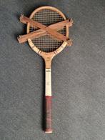 Vintage Tennis Racket Dunlop met spanraam met 4 vleugelmoer, Ophalen of Verzenden, Gebruikt, Racket, Dunlop