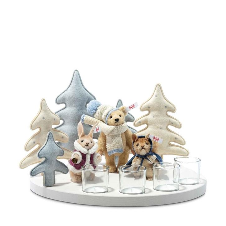 Steiff Winter Wonderland Set EAN 007163, Verzamelen, Beren en Cherished Teddies, Nieuw, Stoffen beer, Steiff, Ophalen of Verzenden