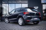 Seat Ibiza 1.0 EcoTSI FR*CAMERA*AUTOMAAT*CARPLAY*VIRTUAL*LED, Stof, Gebruikt, Zwart, Blauw