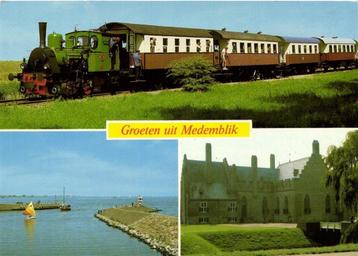 Groeten uit Medemblik - 3 afb o.a. trein - 1982 gelopen beschikbaar voor biedingen