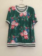 G.Ricceri Italy Blouson groen motief maatL/XL, Kleding | Dames, Blouses en Tunieken, Maat 42/44 (L), Ophalen of Verzenden, Zo goed als nieuw