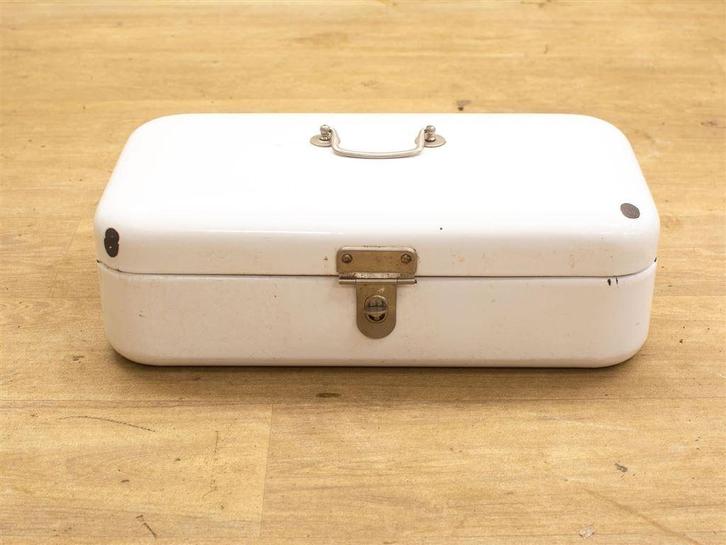 emaille broodtrommel 24551, Huis en Inrichting, Keuken | Servies, Gebruikt, Schaal of Schalen, Overige stijlen, Overige materialen
