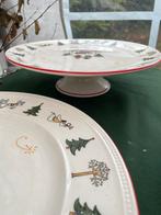 Wedgwood WINDSOR KERST CHRISTMAS taartschaal op voet, Huis en Inrichting, Keuken | Servies, Ophalen of Verzenden, Zo goed als nieuw