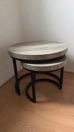 Set ronde bijzettafels, Huis en Inrichting, Minder dan 55 cm, Rond, Zo goed als nieuw, Ophalen