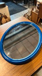 Ovale vintage Tiger spiegel blauw, Minder dan 50 cm, ?, Minder dan 100 cm, Ovaal