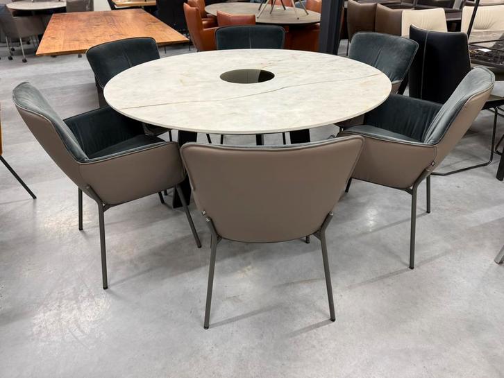 Nieuw Metaform Laguna Eettafel Keramiek rond Tafel 150, Huis en Inrichting, Tafels | Eettafels, Nieuw, 100 tot 150 cm, 100 tot 150 cm