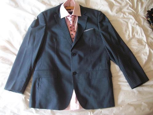 Colbert Broek Adam Business - 52 - Blauw met Streep - Nieuw, Kleding | Heren, Kostuums en Colberts, Nieuw, Maat 52/54 (L), Blauw