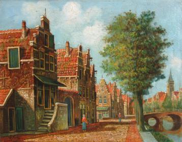 A.J. Fels (1908-): Klassiek stadsgezicht beschikbaar voor biedingen
