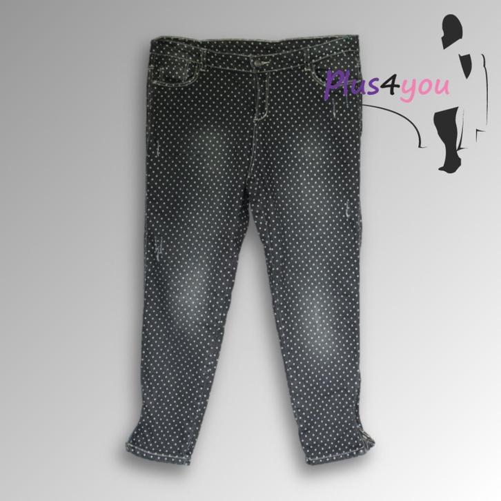 30359 Zgan Stretch broek Soho mt 44  K26, Kleding | Dames, Grote Maten, Gedragen, Jas of Mantel, Overige kleuren, Ophalen of Verzenden