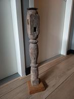 Grote oud houten kandelaar, Ophalen, Hout, Minder dan 25 cm