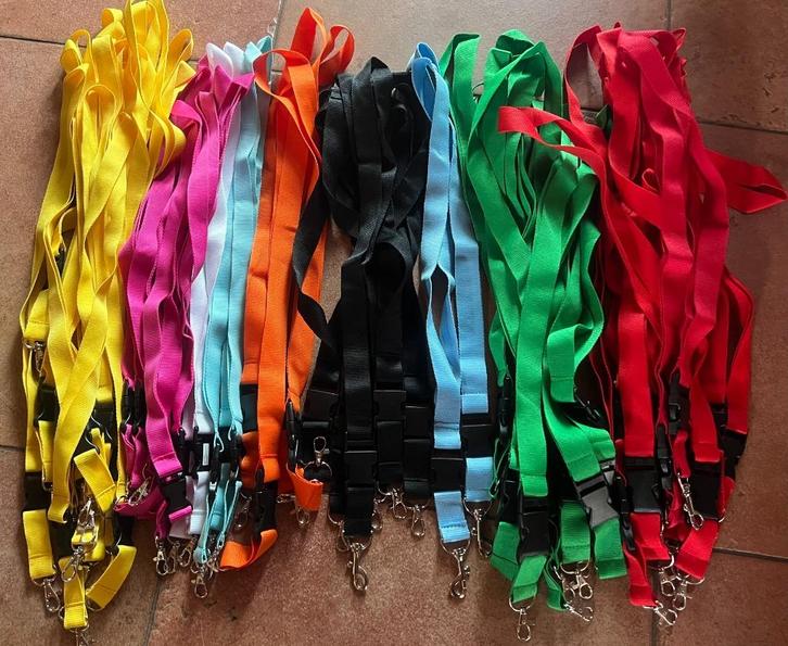 Keycord in diverse kleuren. Blanco. Cameo. Flex, Verzamelen, Sleutelhangers, Nieuw, Overige typen, Ophalen of Verzenden