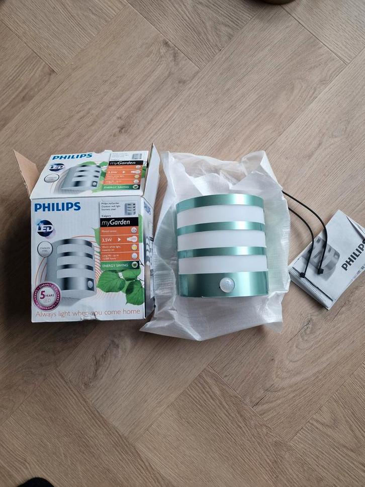 Philips myGarden Buitenlamp - Nieuw in Doos, Tuin en Terras, Buitenverlichting, Nieuw, Wandlamp, Kunststof, Minder dan 50 watt