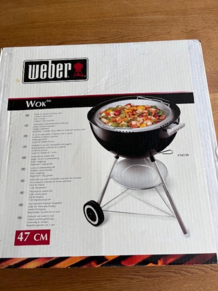 Weber wok 47 cm in doos, Tuin en Terras, Barbecue-accessoires, Zo goed als nieuw, Ophalen