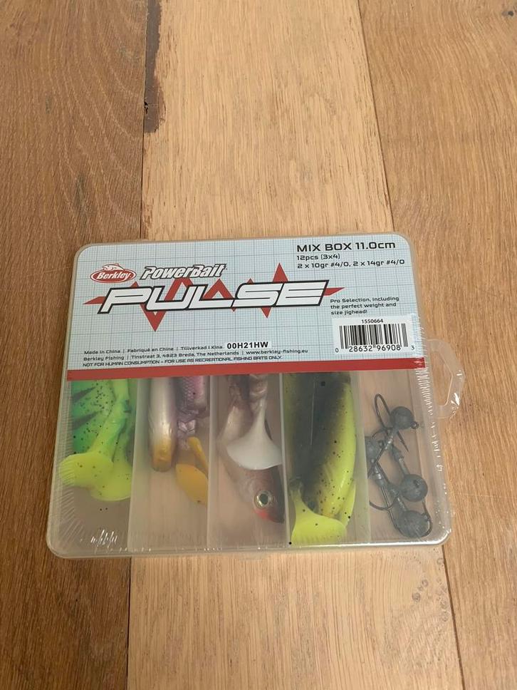 Nieuwe Berkley Pulse Box, shads & loodkoppen 11cm 10g & 14g, Watersport en Boten, Hengelsport | Roofvissen, Nieuw, Overige typen