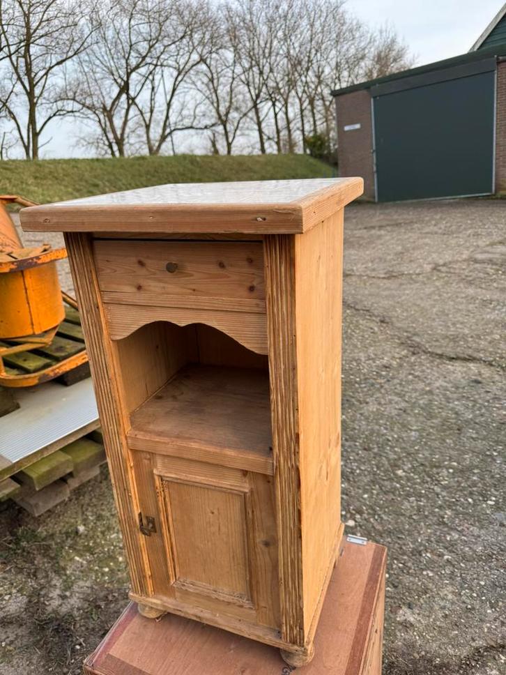Nachtkastje, Telefoonkastje,1910-30,grenen, Antiek en Kunst, Antiek | Overige Antiek, Ophalen of Verzenden