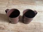 Kampeermokken Set Bruin - 2 stuks, Ophalen of Verzenden, Gebruikt