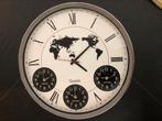 Wereldtijdenklok klok geeft tijd op 4 wereld plaatsen, Zo goed als nieuw, Digitaal, Ophalen