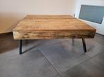 Mangohouten salontafel vierkant, Huis en Inrichting, Tafels | Salontafels, Ophalen, 50 tot 100 cm, Vierkant, 50 tot 100 cm