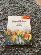 Boek statistical methods for the social sciences, Boeken, Studieboeken en Cursussen, Ophalen of Verzenden, Gamma, Gelezen, WO
