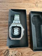 Luxe horloge case voor Apple Watch, Sieraden, Tassen en Uiterlijk, Horloges | Heren, Verzenden, Zo goed als nieuw, Leer, Overige merken