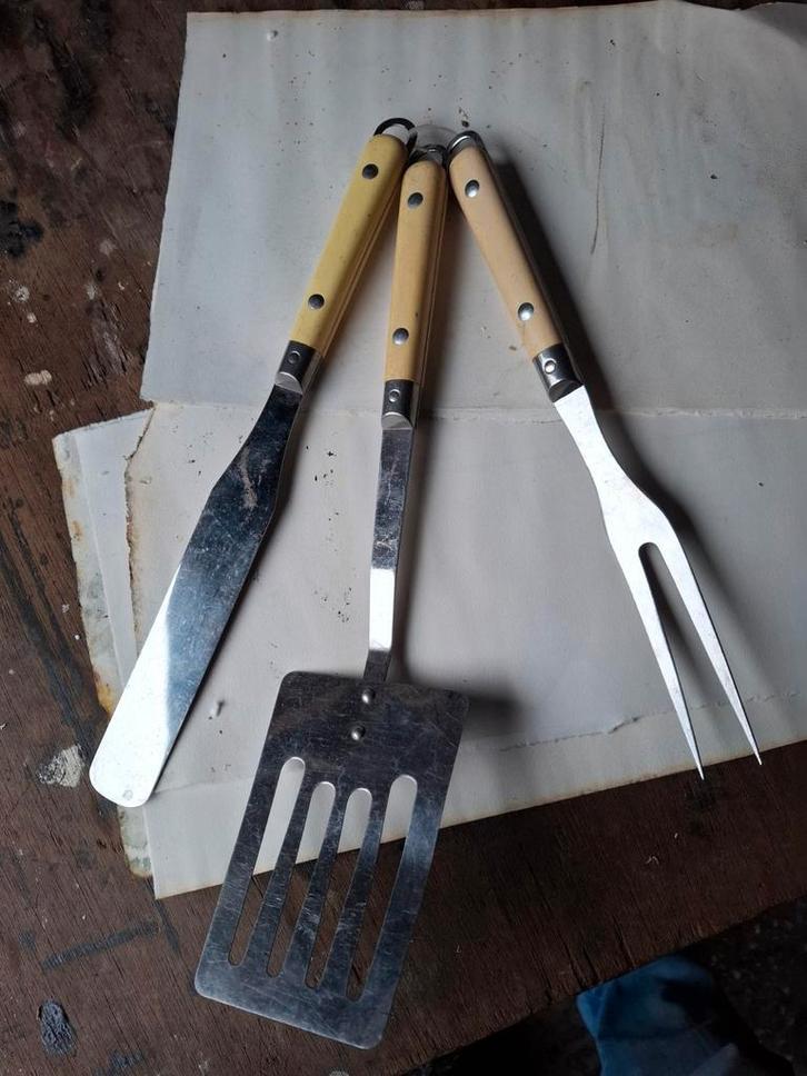 Vintage Keuken Set - 3 Delig, Antiek en Kunst, Antiek | Bestek, Ophalen of Verzenden