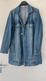 Spijkerjas, maat 36, H&M, lange versie, knopen sluiting, H&M, Blauw, Ophalen of Verzenden, Zo goed als nieuw
