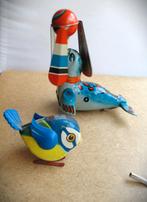 Zeehond Blik Speelgoed antiek~Zeehond Circus Vogel + sleutel, Antiek en Kunst, Ophalen of Verzenden