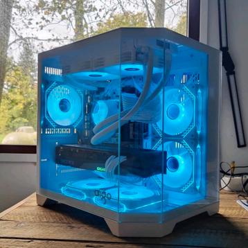 Veel nieuw witte RGB game PC AMD Ryzen 7 RTX 3070  beschikbaar voor biedingen