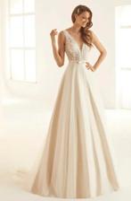 Nieuwe Bianco Evento trouwjurk champagne maat 42, Ophalen of Verzenden, Nieuw, Wit, Trouwjurk