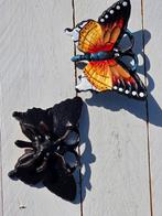 SETJE VLINDERS / GIETIJZER, Nieuw, Info@huisentuindecoratiemarie.nl, Dierenbeeld, Huis en tuin decoratie Marie