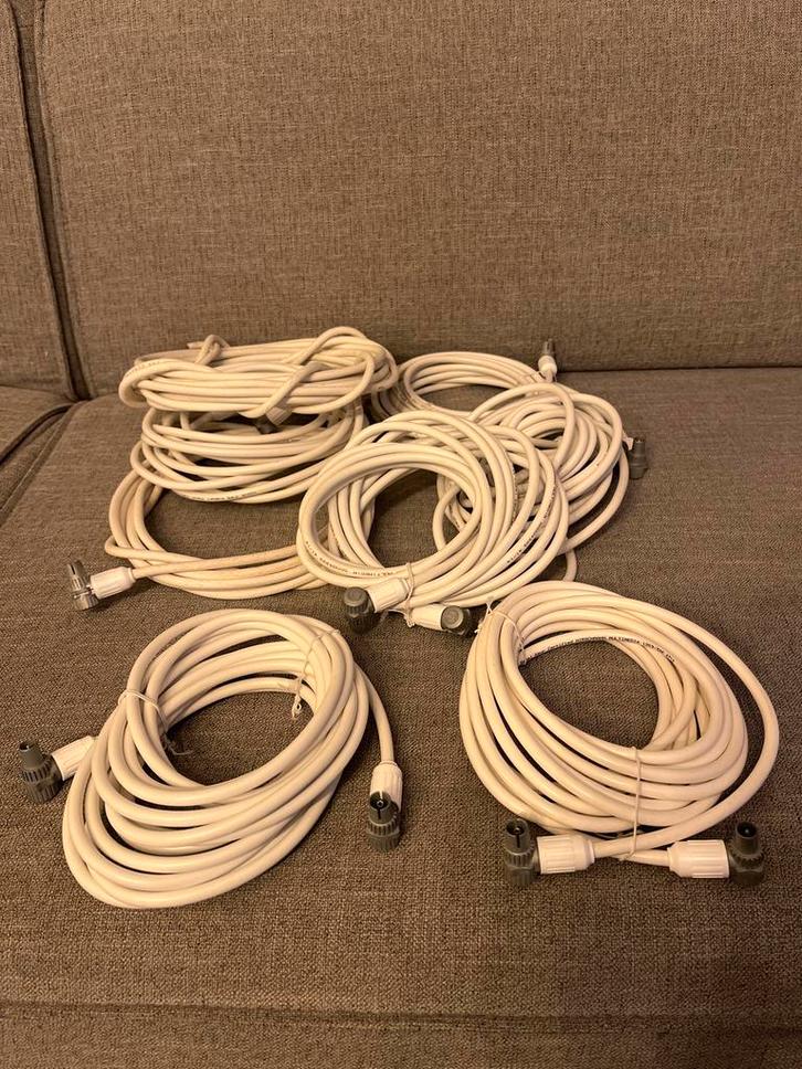 8x Hirschmann coax kabel 799, 5 meter, nieuw, Audio, Tv en Foto, Audiokabels en Televisiekabels, Nieuw, Coaxiale kabel, 5 tot 10 meter