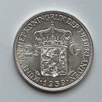 2½ Gulden 1939 Wilhelmina pr/unc, Postzegels en Munten, Munten | Nederland, Zilver, Ophalen of Verzenden, Koningin Wilhelmina