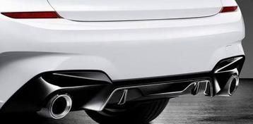 M - Diffuser achterbumper hoogglans zwart BMW 3-Serie G20 G2 beschikbaar voor biedingen