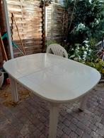 Tuintafel kunststof gratis, Tuin en Terras, Ophalen, Gebruikt, Rechthoekig, Kunststof