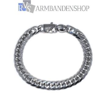armband Rvs staal dames armband 21 cm RVS zilver. beschikbaar voor biedingen