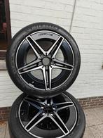 originele mercedes AMG C-klasse W206 breedset zomerset, Ophalen, 18 inch, 255 mm, Banden en Velgen