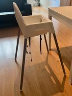 Witte Ikea Antilop hoge kinderstoel incl blad, Ophalen, Zo goed als nieuw, Overige typen, Gordel(s)