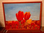Schilderij 60x80cm tulpen (bloemen, landschap), Ophalen